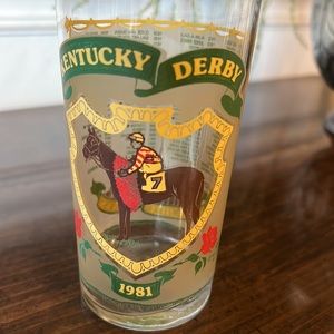 1981 KENTUCKY DERBY Mint Julep Glass